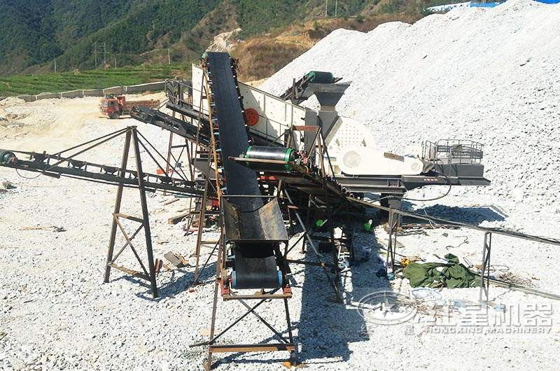 移动锤式制砂机——山西制砂生产现场